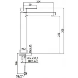 Смеситель для раковины Paffoni Ringo RIN081CR