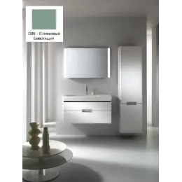 Комплект мебели для ванной Reve 80 см, оливковый блестящий, подвесной монтаж, с подсветкой E4803-00+EB582-NF+EB1135-G95 Jacob Delafon