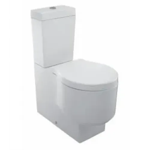 Унитаз-компакт Formilia Viragio 36,5х64 см, установка вплотную к стене, нижняя подводка, горизонтальный выпуск, без сиденья 4449K-00+E4771-00 Jacob Delafon