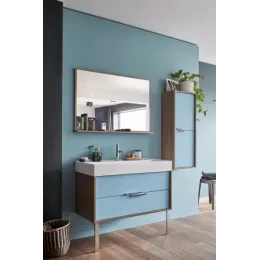 Модуль под раковину Vivienne 120х46х45,2 см, фасад и корпус: белый меламин, ручки хром EB1509-N18-N18 Jacob Delafon