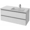 Модуль под раковину Vox 100х46х45,2 см, белый блестящий, 2 ящика, встроенные ручки EB2026-RA-G1C Jacob Delafon