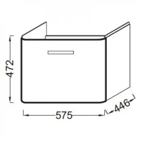Модуль с раковиной Replay 60 см, серый ясень, подвесной монтаж E4485-00+EB1070-270 Jacob Delafon