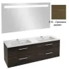 Комплект мебели для ванной Vox 140 см, ореховое дерево, прямоугольная ручка, 4 ящика, с подсветкой, подвесной монтаж EB1420-NF+EXAA112-Z-00+EB2070-R2-E16 Jacob Delafon