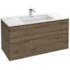Модуль под раковину Sherwood 100х46х50 см, состаренный дуб, система push-to-open EB1833RU-P13 Jacob Delafon
