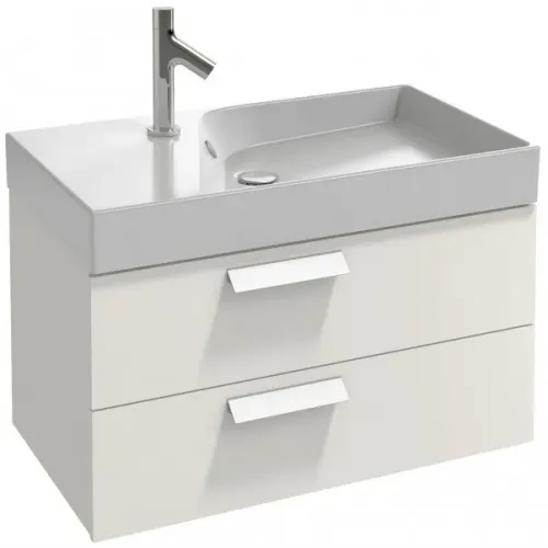 Комплект мебели для ванной Rythmik 80 см, светло-коричневый блестящий, 2 выдвижных ящика, с подсветкой, с подсветкой, подвесной монтаж EB796RU-G80+EXO112-Z-00+EB1303-G80 Jacob Delafon