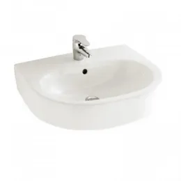 Подвесная раковина Kandel 60х48х14 см, с 1 отверстием для смесителя, санфарфор E1464-00 Jacob Delafon