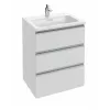 Модуль под раковину Vox 60х46х73,4 см, белый блестящий лак, 2 ящика, встроенные ручки EB2050-RA-G1C Jacob Delafon