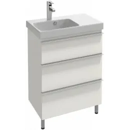 Модуль под раковину Odeon Up 62х38,4х73,8 см, левосторонняя, 3 ящика, белый глянцевый EB991G-G1C Jacob Delafon