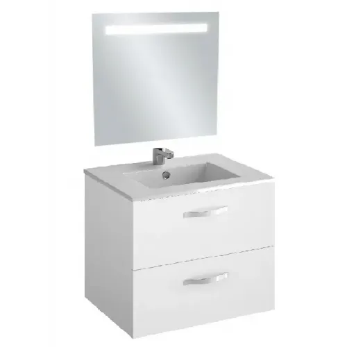 Комплект мебели для ванной Ola 59,8 см, белый, зеркало с подсветкой, подвесной монтаж, с подсветкой EB1411-NF+EB390RU-J5+EXSA112-00 Jacob Delafon