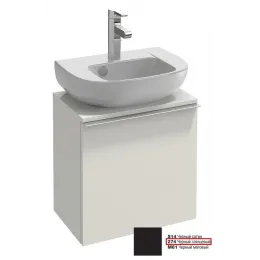 Модуль под раковину Odeon Up 45,2х28х45 см, шарниры справа, 1 полка, черный глянцевый EB999D-274 Jacob Delafon