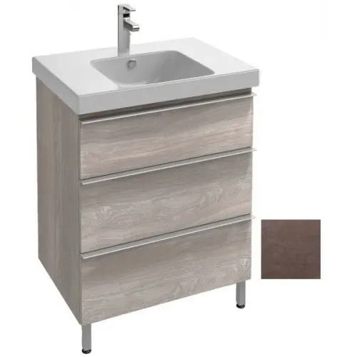 Модуль с раковиной Odeon Up 70 см, медный бетон, подвесной монтаж E4732-00+EB992-N28 Jacob Delafon