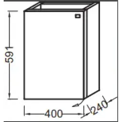 Модуль под раковину Pop laminar 40х24х59,1 см, шарниры слева, сливовый EB285-F26 Jacob Delafon