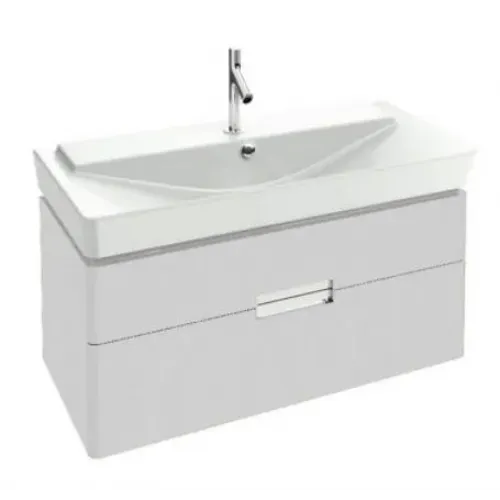 Модуль под раковину Reve 97х43,5х44,5 см, белый блестящий лак, 2 выдвижных ящика EB1136-G1C Jacob Delafon