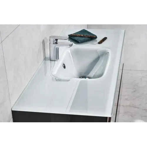 Модуль с раковиной Vox 120 см, ореховое дерево, 3 выдвижных ящика, прямоуг. ручки, 1 отверстие под смеситель, подвесной монтаж EXAB112-Z-00+EB2091-R2-E16 Jacob Delafon