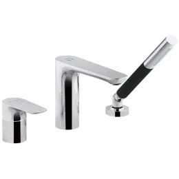 Смеситель на борт ванны Aleo 2 режима лейки, на 3 отв. E72292-CP Jacob Delafon