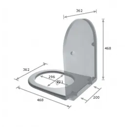 Крышка с сиденьем GALASSIA DREAM 7314NEMT