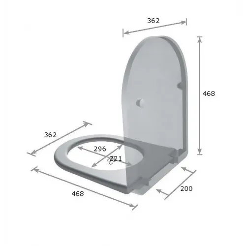 Крышка с сиденьем GALASSIA DREAM 7314NEMT
