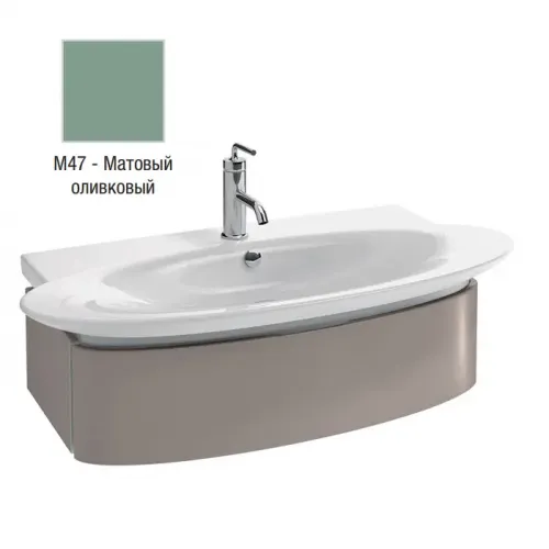 Модуль с раковиной Presqu'ile 100 см, матовый оливковый, подвесной монтаж E4436-00+EB1100-M47 Jacob Delafon