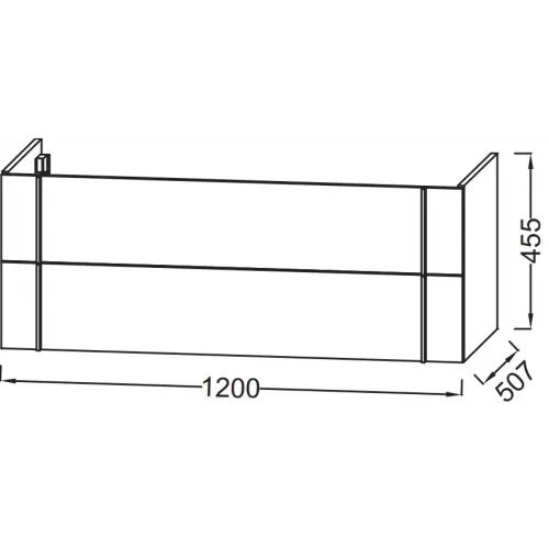 Комплект мебели для ванной Nouvelle Vague 121 см, фактурный дуб, с функцией "анти-пар", подвесной монтаж, с подсветкой EB1418-NF+EXAP112-Z-00+EB3035-E73 Jacob Delafon