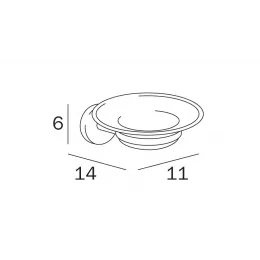 Мыльница INDA FORUM A36110CR21