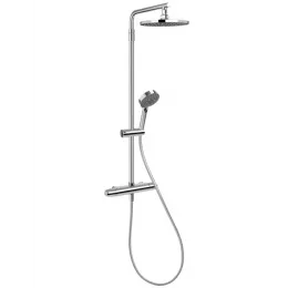 Душевая система без излива Brive 3 режима, 20 см, round, термостат, верхний душ, с лейкой E24444-CP Jacob Delafon