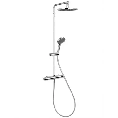 Душевая система без излива Brive 3 режима, 20 см, round, термостат, верхний душ, с лейкой E24444-CP Jacob Delafon