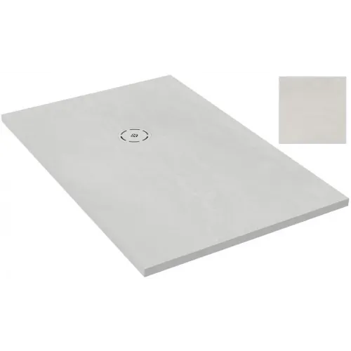 Поддон Singulier 90х90х3 см, жемчужно-белый, антискользящее покрытие, Neoroc, квадратный E67033-MAM Jacob Delafon