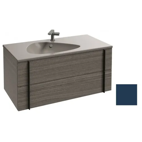 Модуль под раковину Nouvelle Vague 100х50,7х45,5 см, 2 ящика, лак, темно-синий сатин EB3032-S06 Jacob Delafon