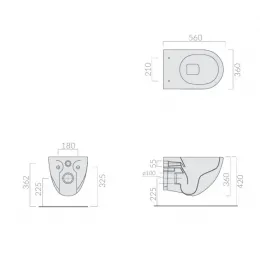 Унитаз подвесной Galassia DREAM 7317SA
