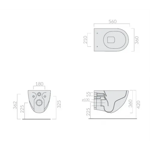 Унитаз подвесной Galassia DREAM 7317SA