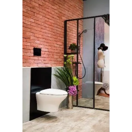 Комплект унитаза с инсталляцией Nouvelle Vague с клавишей хром, с микролифтом, безободковый, с кнопкой E5504-NF-M23 Jacob Delafon