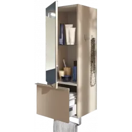 Шкаф Odeon Up 35х34х96 см, белый блестящий, зеркальная дверца, 1 ящик, правый EB893D-N18 Jacob Delafon