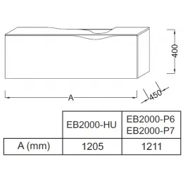 Модуль с раковиной Stillness 120 см, натуральный темный дуб, установка раковины по центру, подвесной монтаж E1292-09-00+EB2000-P7 Jacob Delafon