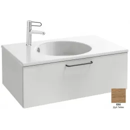 Модуль под раковину Odeon Rive Gauche 80х50,8х28,3 см, 1 ящик, дуб табак, ручка - черный EB2515-R9-E52 Jacob Delafon