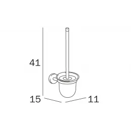 Ершик туалетный INDA FORUM A36140CR21