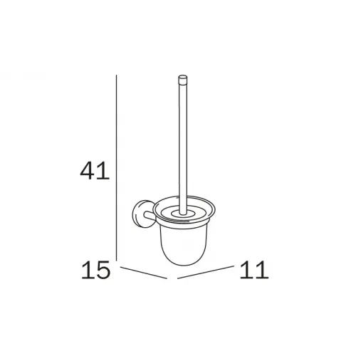 Ершик туалетный INDA FORUM A36140CR21