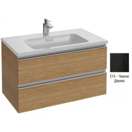Модуль под раковину Vox 80х46х45,2 см, черное дерево, 2 ящика, встроенные ручки EB2028-RA-E15 Jacob Delafon
