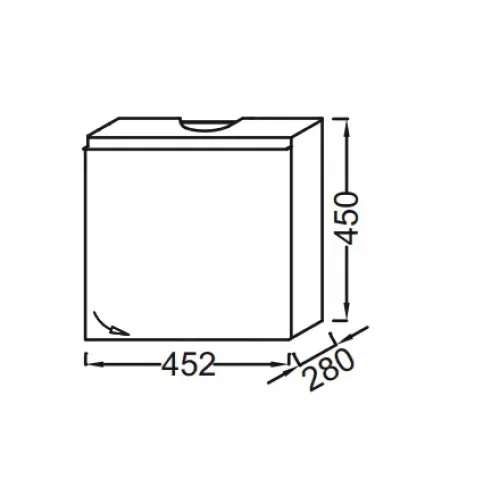 Модуль под раковину Odeon Up 45,2х28х45 см, дуб шампань, шарниры справа EB999D-E19 Jacob Delafon