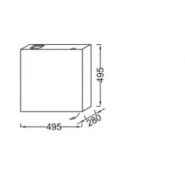 Модуль под раковину Terrace 49,5х28х49,5 см, белый блестящий, 1 дверца, шарниры слева EB1178-G1C Jacob Delafon