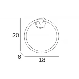 Полотенцедержатель INDA FORUM A36160CR