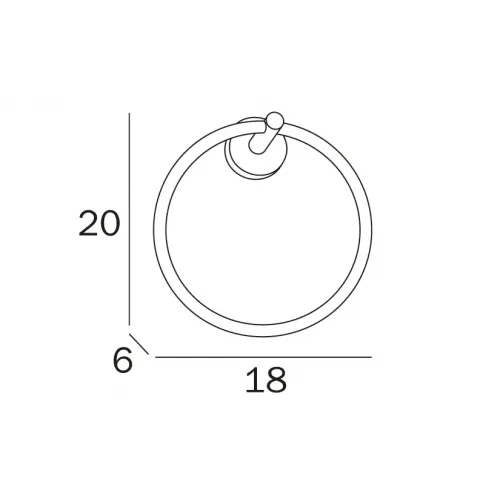 Полотенцедержатель INDA FORUM A36160CR