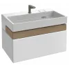 Модуль под раковину Terrace 80х48х38 см, 2 розетки, белый глянцевый, верхний ящик из цельного дерева, система push-to-open EB1731RU-G1C Jacob Delafon