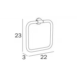 Полотенцедержатель INDA ONE A2416ACR