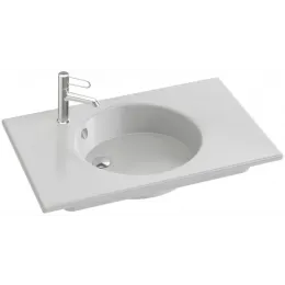 Подвесная раковина Odeon Rive Gauche 81х51,2х13,5 см, белая, санфарфор EXAW112-00 Jacob Delafon
