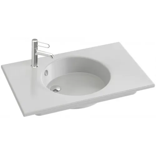 Подвесная раковина Odeon Rive Gauche 81х51,2х13,5 см, белая, санфарфор EXAW112-00 Jacob Delafon