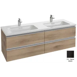 Модуль под раковину Vox 140х46х45,2 см, 4 ящика, черное дерево, встроенные ручки EB2020-RA-E15 Jacob Delafon