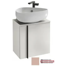 Модуль под раковину Nouvelle Vague 45х30х46,8 см, шарниры справа, 1 полка, бежевый глянцевый EB3045D-G97 Jacob Delafon