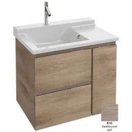 Модуль под раковину Soprano 76х53,5х63,4 см, квебекский дуб, 2 выдвижных ящика, 1 бутылочница EB1333-E10 Jacob Delafon