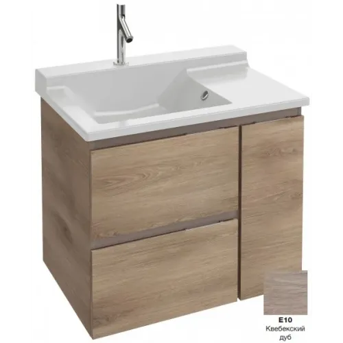 Модуль под раковину Soprano 76х53,5х63,4 см, квебекский дуб, 2 выдвижных ящика, 1 бутылочница EB1333-E10 Jacob Delafon