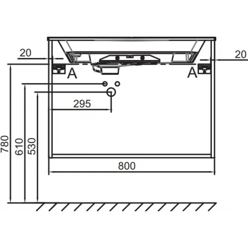 Модуль под раковину Odeon Rive Gauche 80х50,8х56,8 см, дуб табак EB2522-R9-E52 Jacob Delafon